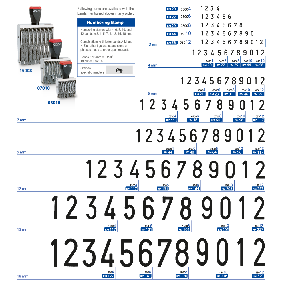 Numbering Stamp
