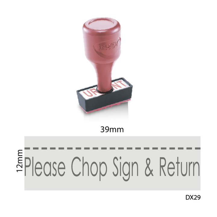 Please Chop Sign & Return | Index Stock Stamp | AE Stamp Singapore – A ...