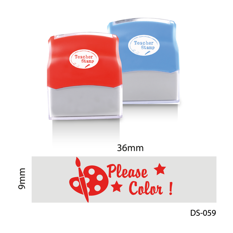 Please Color Stamp | Teacher Stock Stamp | AE Stamp Singapore – A E ...