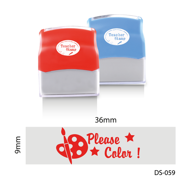Please Color Stamp | Teacher Stock Stamp | AE Stamp Singapore – A E ...