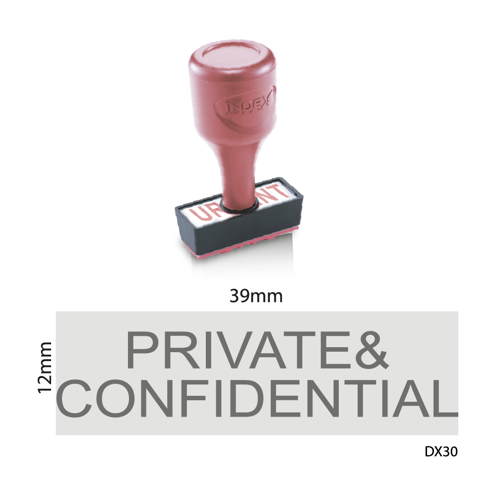 private and confidential stamp png
