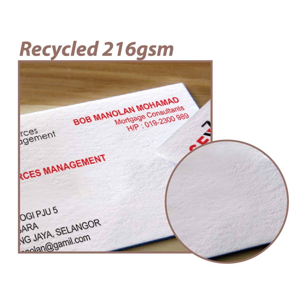 recycle paper for namecard