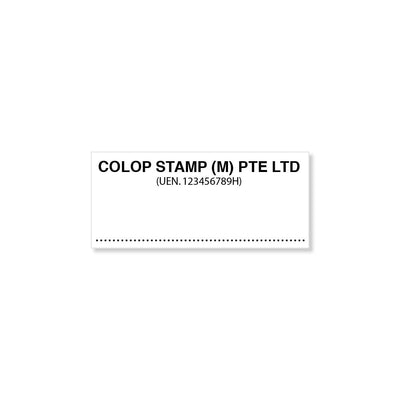 company authorised signature stamp imprint sample