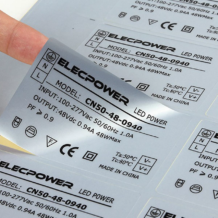 Silver Commercial Stickers