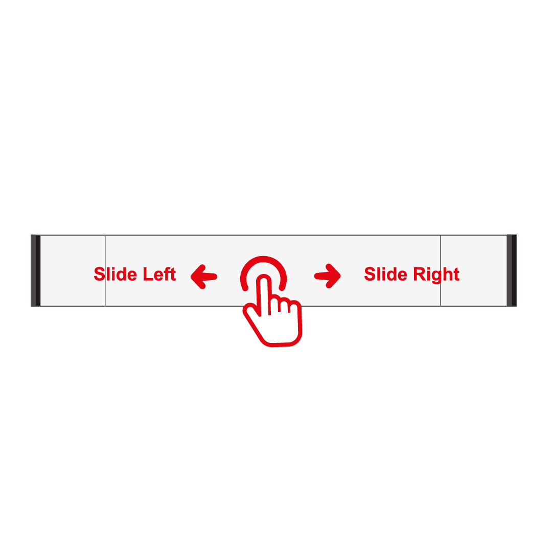 1 Layer Sliding Wall Sign | Model: SW-3