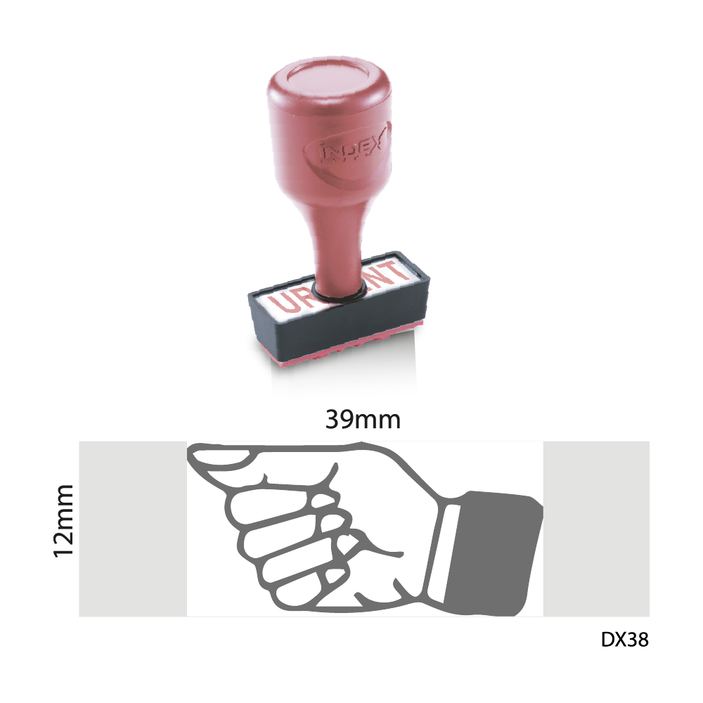 Thumb Points Left | Index Stock Stamp | AE Stamp Singapore – A E Stamp ...