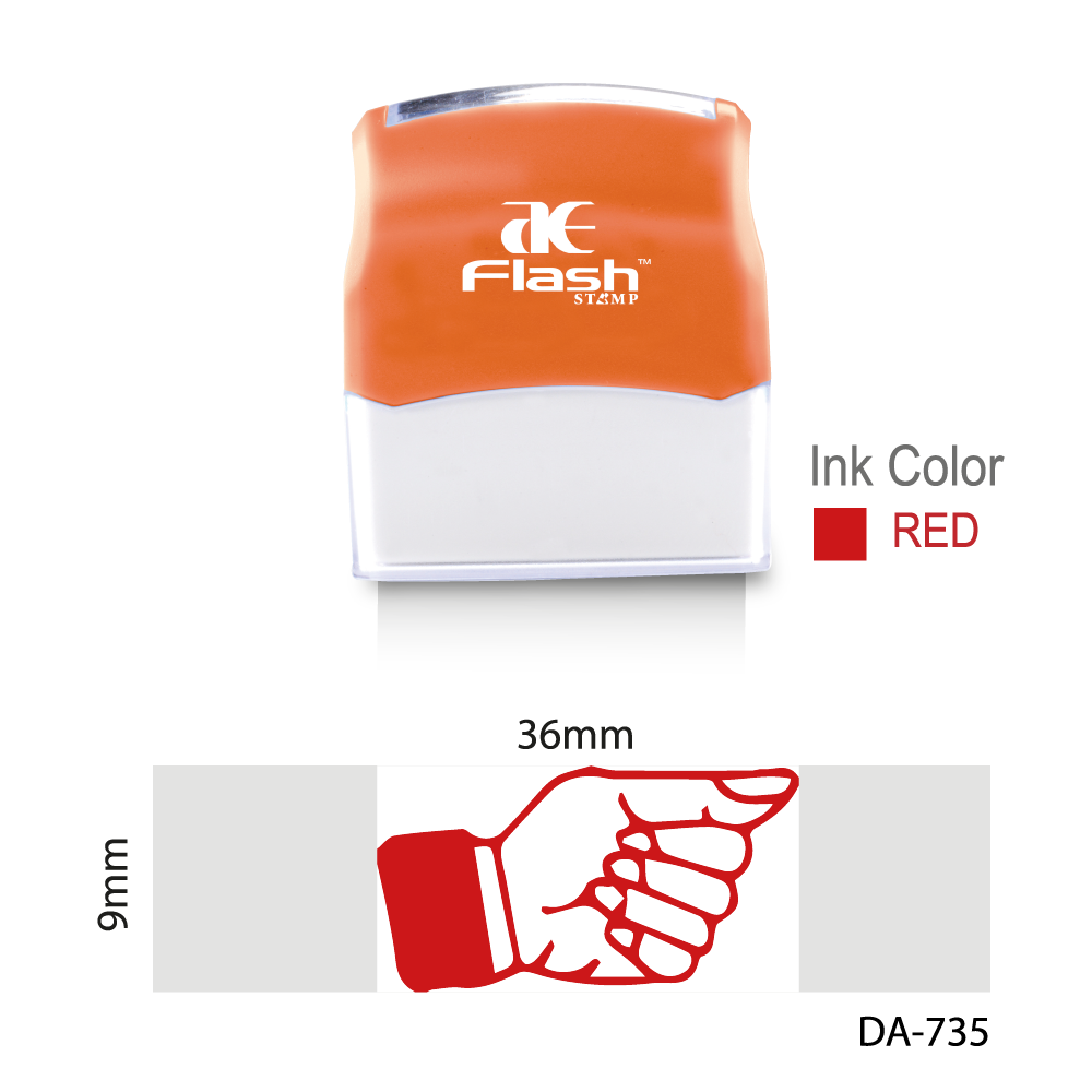 Right Side Here Stamp (Thumb) | Stock Stamp | AE Stamp Singapore – A E ...